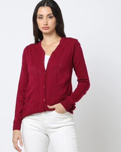 V-neck Knit Cardigan