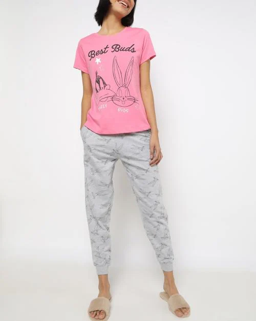 Printed Nightsuit Set