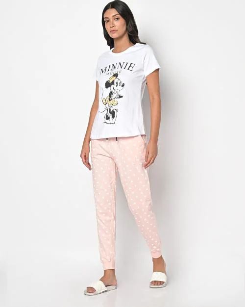 Buy Minnie Mouse Print T-shirt & Jogger Set Online at Best Prices in India  - JioMart.