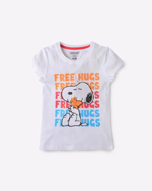 Graphic Print Round-Neck T-shirt