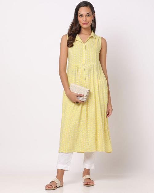 Printed Flared Kurta