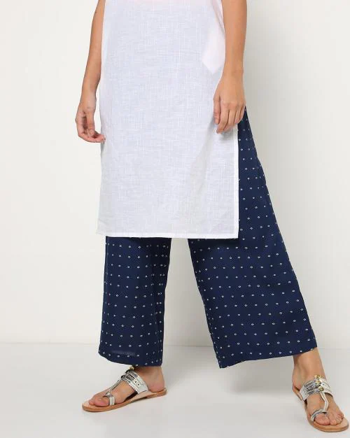 Printed Palazzo with Insert Pockets