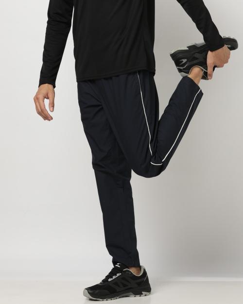 Buy Slim Fit Track Pants with Side Piping Online at Best Prices in