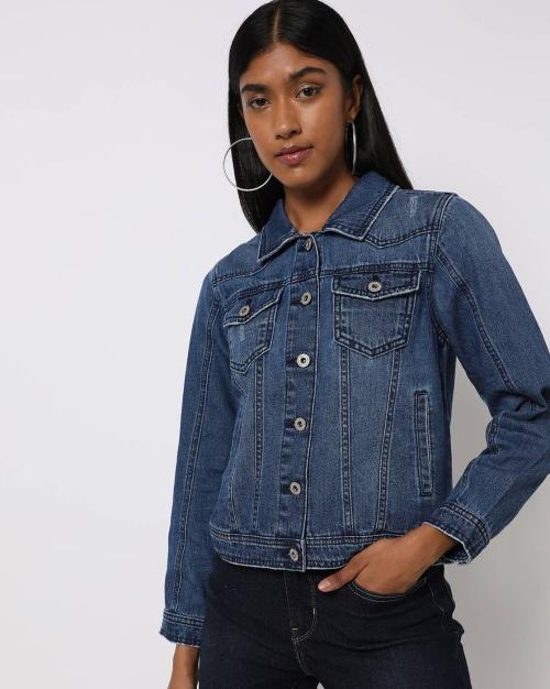 Buy Washed Denim Jacket Online at Best Prices in India JioMart.