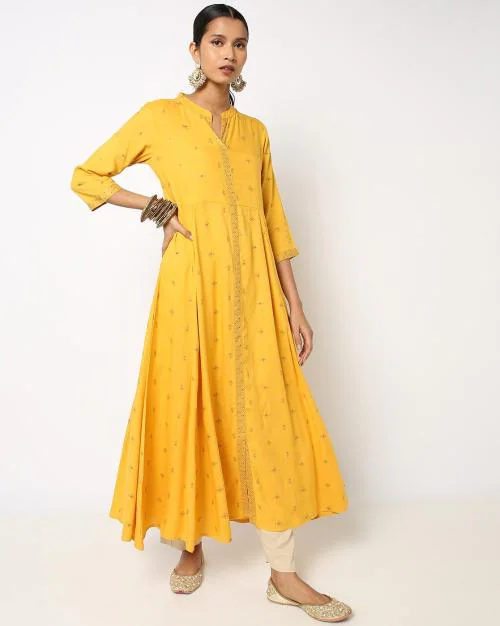 Printed Flared Kurta