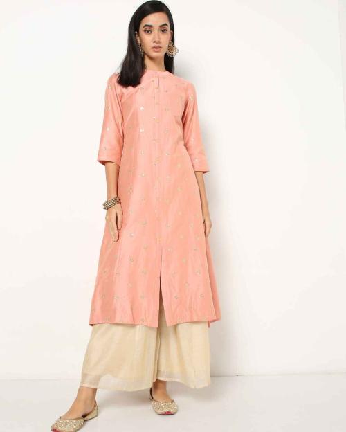 Embroidered A-line Kurta