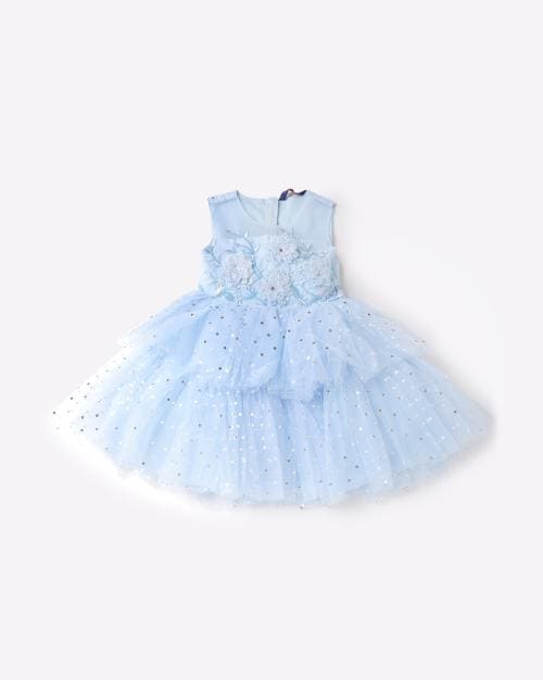 Embellished Fit & Flare Dress