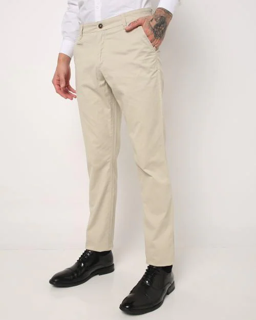 Flat-Front Slim Fit Chinos
