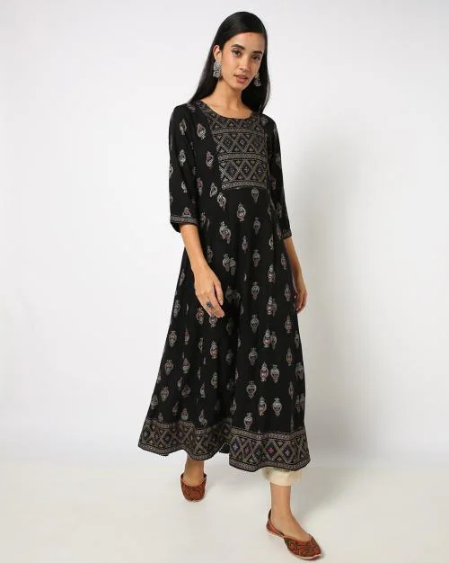 Printed Flared Kurta