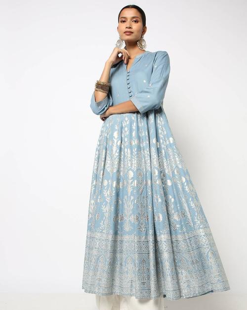 Printed Anarkali Kurta