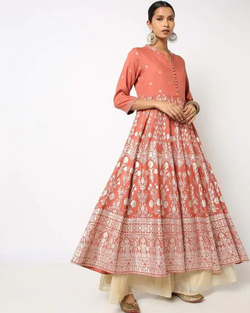 Printed Anarkali Kurta