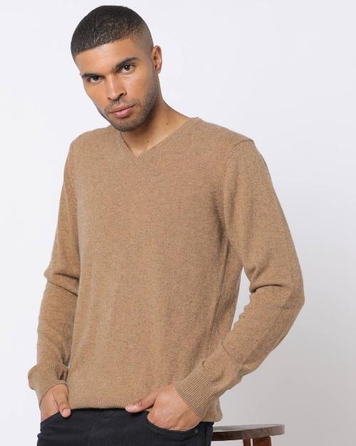 Heathered Slim Fit V-Neck Sweater