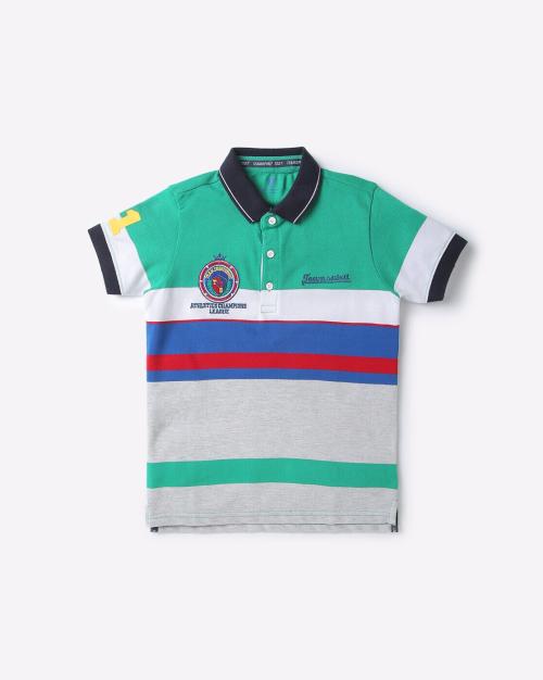 Engineer Striped Polo T-shirt