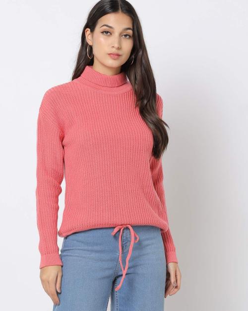 Ribbed Turtleneck Sweater