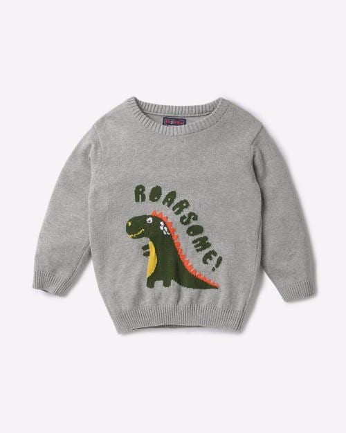 Heathered Round-Neck Sweater