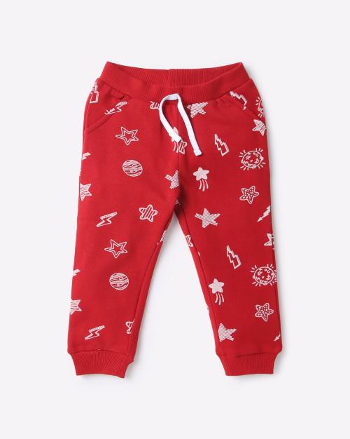 Graphic Print Joggers with Drawstring Waist