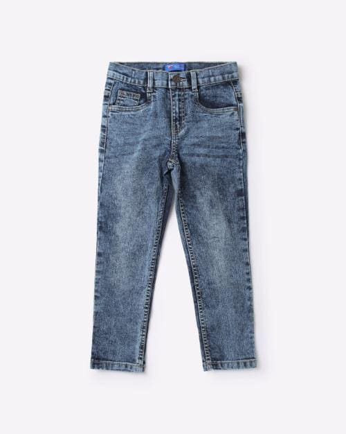 Boys Washed Straight Fit Jeans
