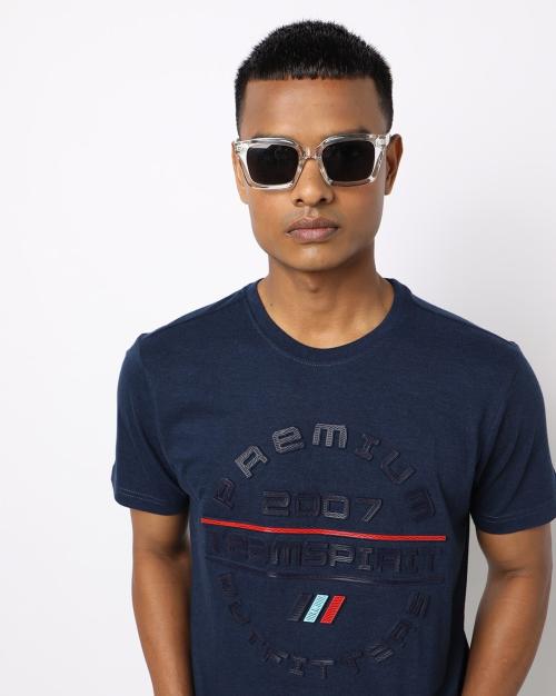 Typographic Print Crew-Neck T-shirt