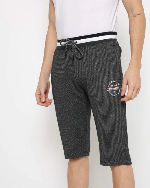 Ribbed Mid-Rise Shorts