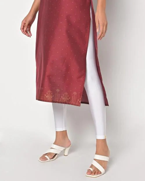 Shimmer Leggings with Elasticated Waist