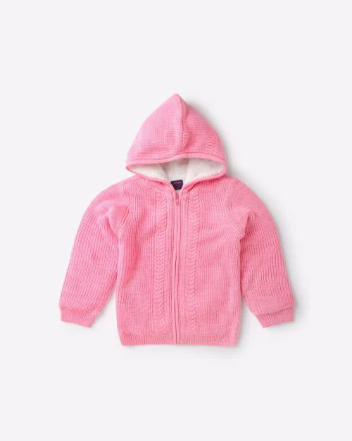 Knitted Zip-Front Sweater