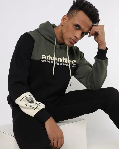 Colourblock Slim Fit Hoodie