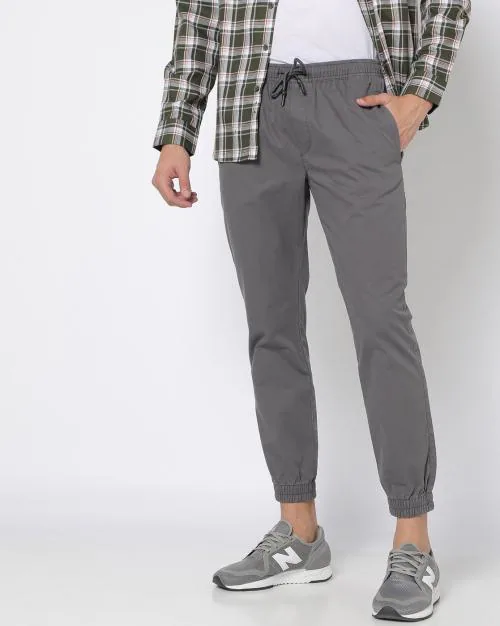 Slim Fit Jogger Pants with Drawstring Waist