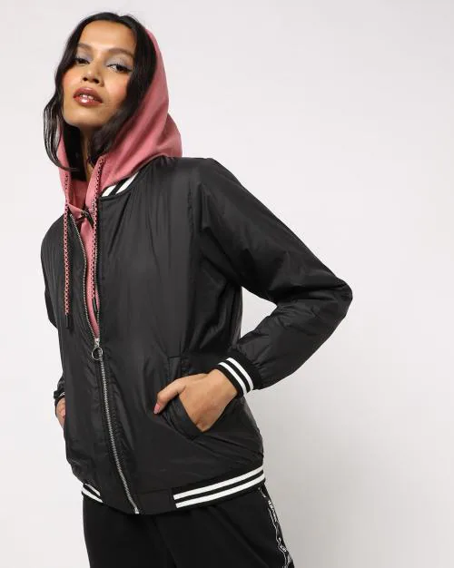 Bomber Jacket with Insert Pockets