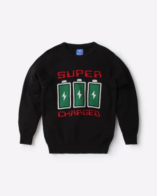 Graphic Print Crew-Neck Sweatshirt