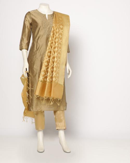 Floral Jacquard Dupatta