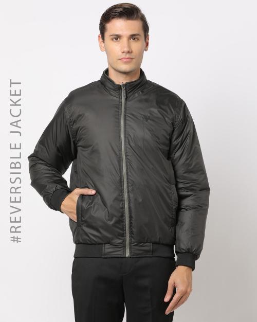Reversible Zip-Front Bomber Jacket