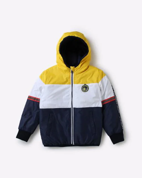 Colourblock Reversible Hooded Jacket