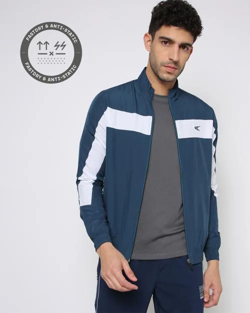 Colourblock Zip-Front Track Jacket