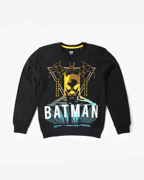 Batman Print Crew-Neck Sweatshirt