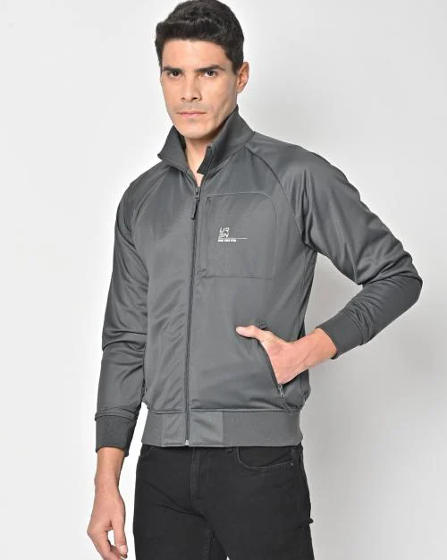 Zip-Front Slim Fit Track Jacket