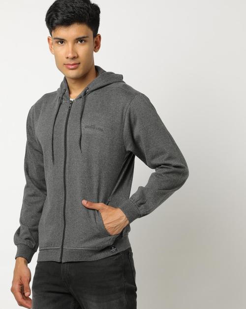Zip-Front Hoodie with Insert Pockets