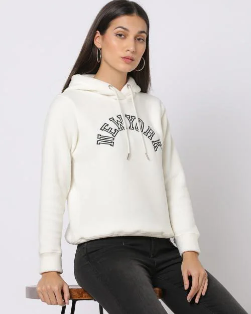 Typographic Print Hoodie