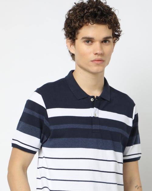 Regular Fit Striped Polo T-Shirt