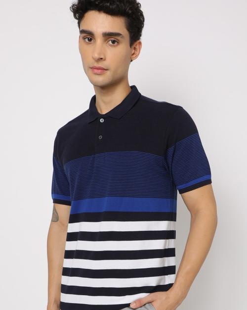 Regular Fit Striped Polo T-Shirt