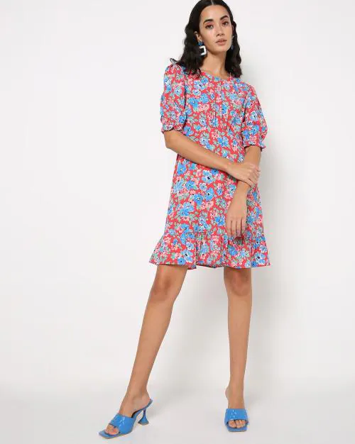 Floral Print Skater Dress