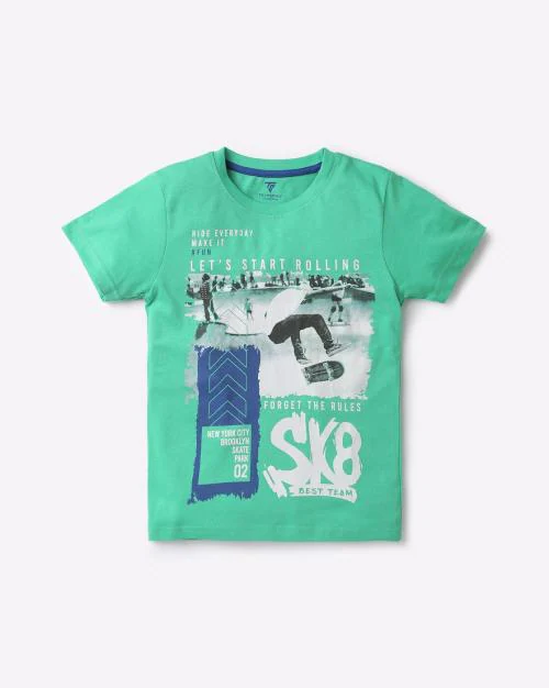 HS WT SK8 Print Crew-Neck T-shirt