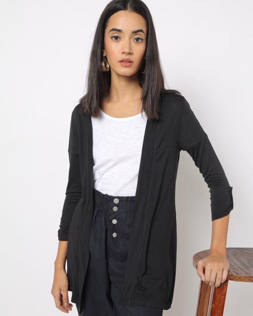 Front-Open Longline Shrug