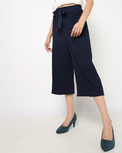Culottes with Elasticated Drawstring Waist