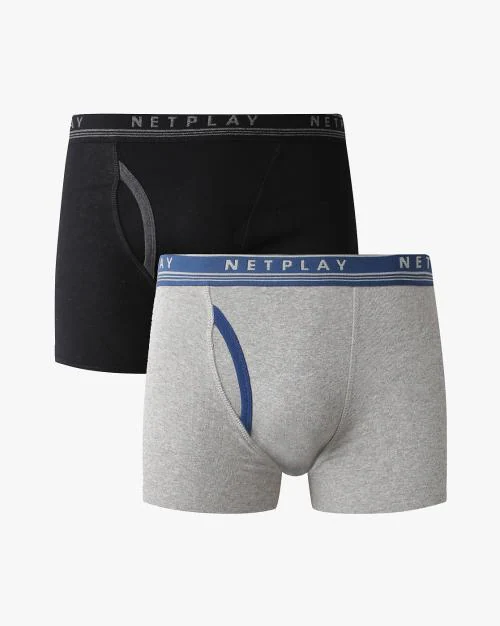Pack of 2 Boxers with Logo Waistband