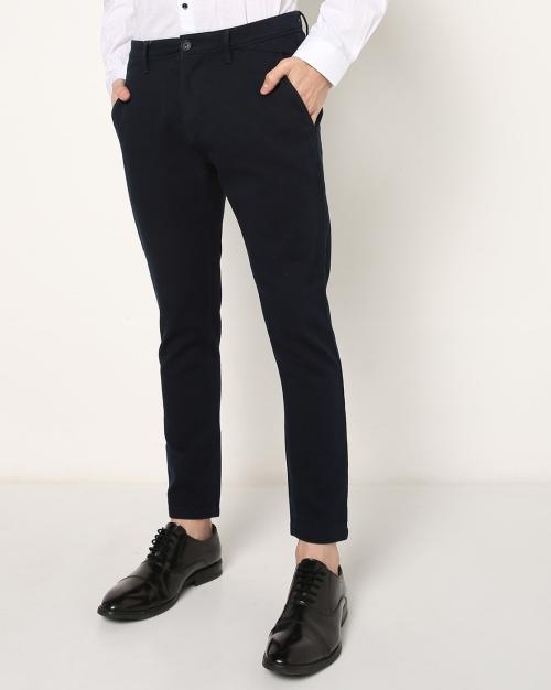 Flat-Front Chinos with Insert Pockets