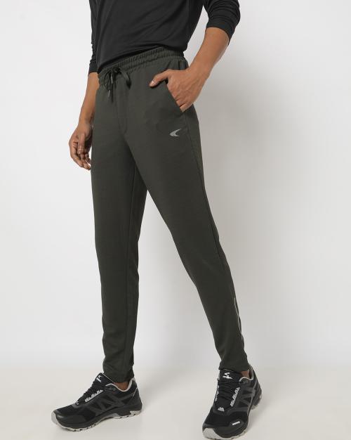 Ribbed Straight Track Pants with Insert Pockets JioMart