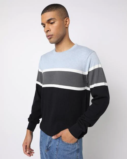 Colourblock Slim Fit Pullover