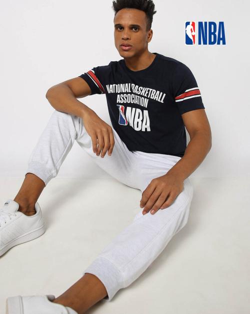 NBA Typographic Print Crew-Neck T-shirt