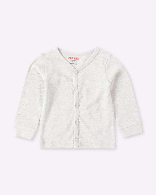 Knitted Button-Down Cotton Jhabla