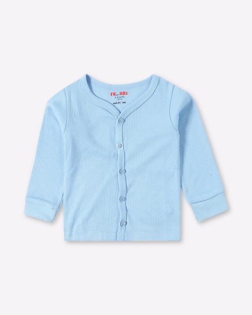 Ribbed Button-Front Jhabla